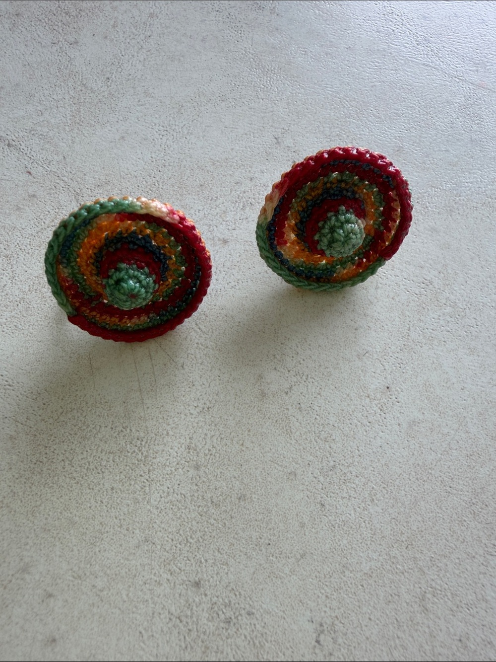 Handmade Mexican Sombrero Earings with a clip back.